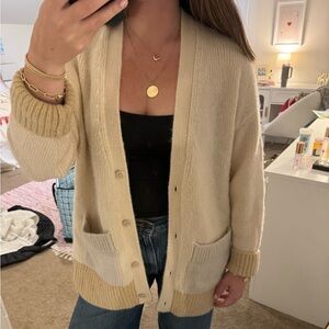 COS crème cardigan size S